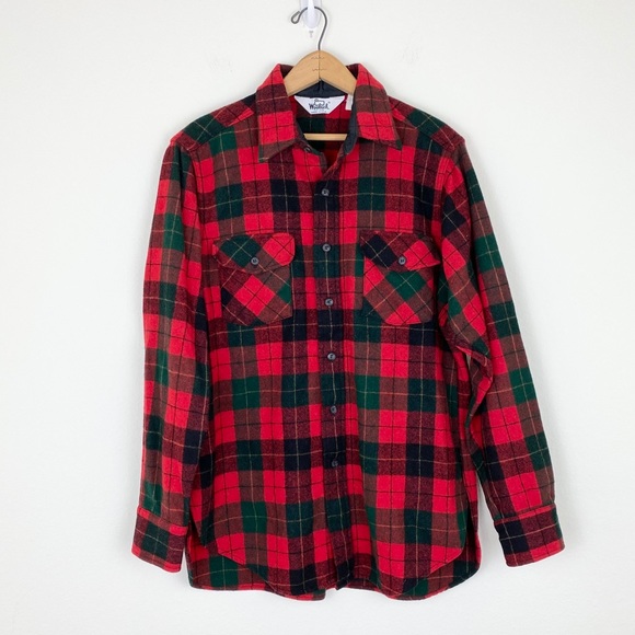 Woolrich Other - Vintage Woolrich Wool Flannel Plaid Shirt